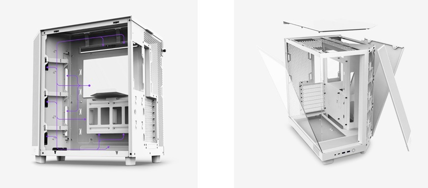 Case NZXT H6 Flow RGB bílá Case NZXT H6 Flow RGB bílá