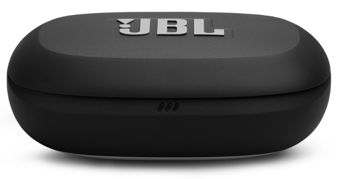 Sluchátka JBL Endurance Peak 4 černá/šedá Nabíjecí pouzdro JBL Endurance Peak 4 s USB-C konektorem a značením modelu