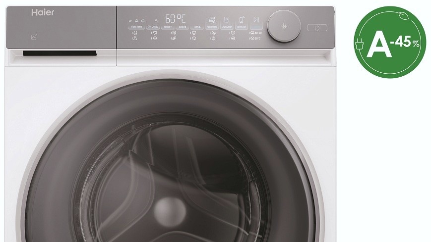 Pračka Haier HW80-B14367U-S bílá pračka haier HW80-B14367U-S a zelená ikona A -45 %