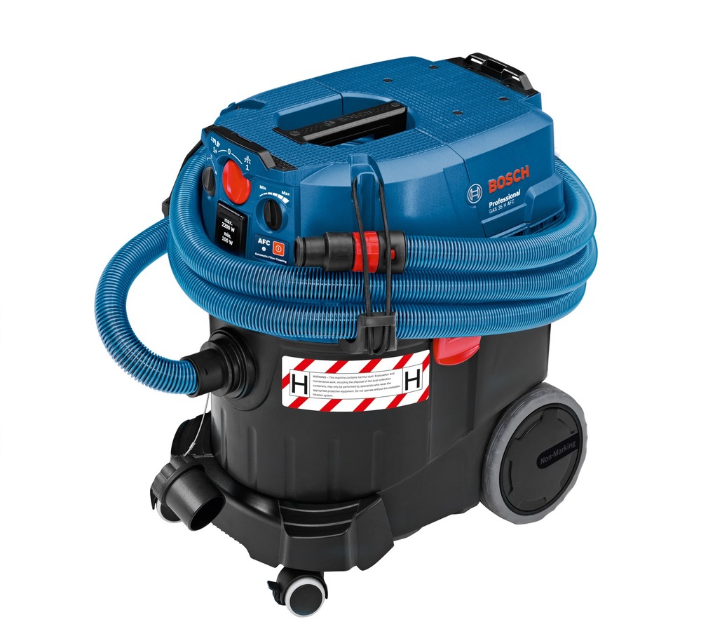 Průmyslový vysavač Bosch Professional GAS 35 H AFC nabízí nejvyšší certifikaci prachové třídy H