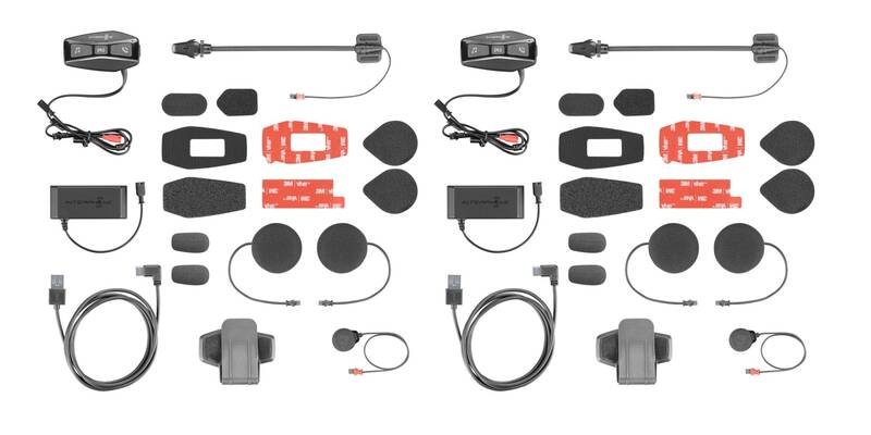 Handsfree Interphone U-COM4 pro uzavřené a otevřené přilby Twin Pack