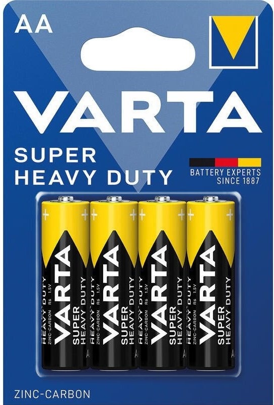 Baterie zinkouhlíková Varta Super Heavy Duty AA, 4ks