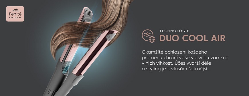 Žehlička a kulma ETA Fenité, dual cool efekt