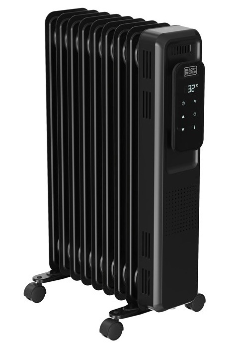 Olejový radiátor Black+Decker BXRA2001E v černém provedení