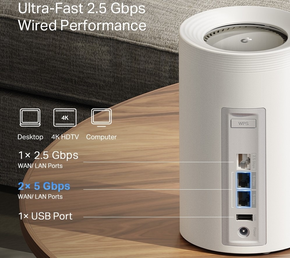 Komplexní Wi-Fi systém TP-Link Deco BE65 Pro (2 ks) bílý