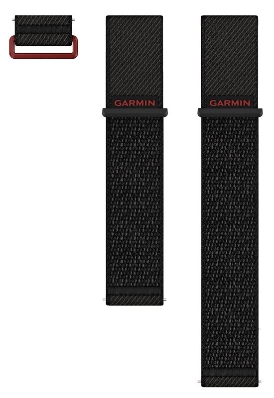 Řemínek Garmin Quick release (24 mm) pro Garmin Venu X1, nylon, černá barva