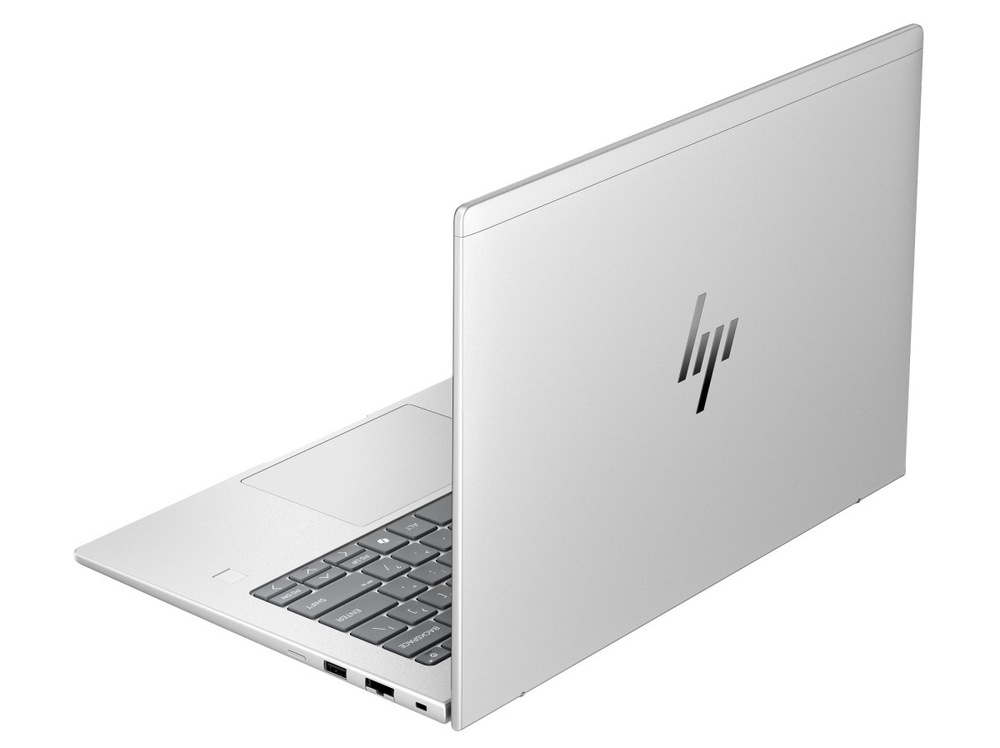Notebook HP Elitebook 6 G2a 14" stříbrný Otevřený notebook HP Elitebook 6 G2a 14" zezadu