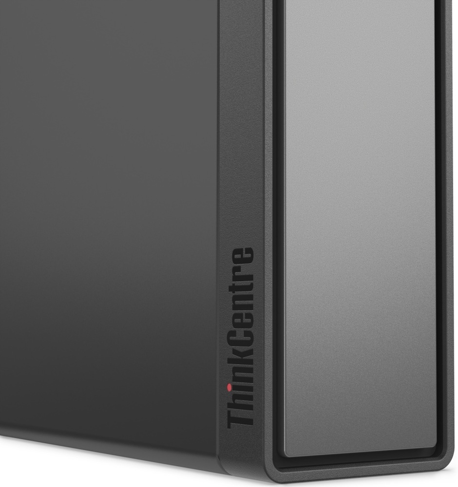 Detail minimalistické hrany počítače Lenovo ThinkCentre neo 50q Gen 5
