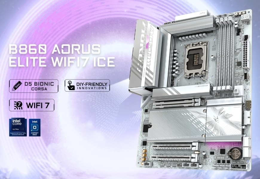 Základní deska GIGABYTE B860 AORUS ELITE WIFI7 ICE Základní deska GIGABYTE B860 AORUS ELITE WIFI7 ICE