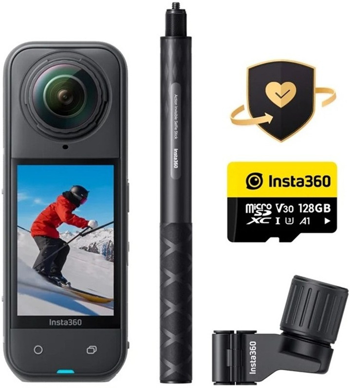 360° outdoorová kamera Insta360 X5 v balení Ski Bundle