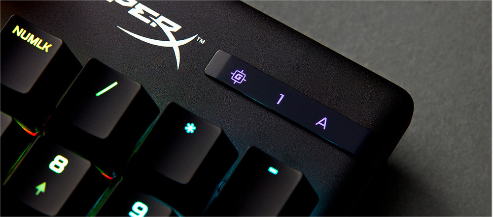 Klávesnice HyperX Alloy Origins Blue Switch, US černá HyperX Alloy Origins