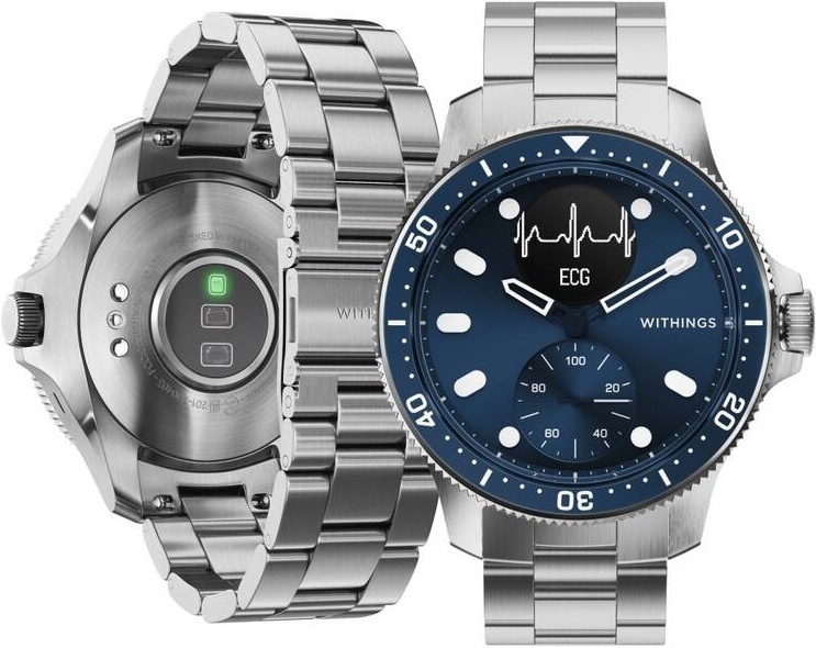 Chytré hodinky Withings Scanwatch Horizon - Special Edition 43mm modré Withings Scanwatch Horizon Special Edition