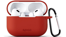 Pouzdro Epico Outdoor Cover s karabinou pro Apple AirPods Pro 2 červené EPOAPAPP2OEPRE