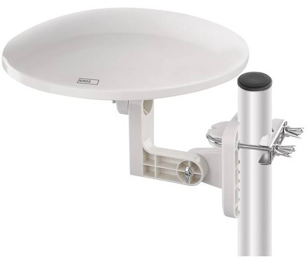 Anténa EMOS VILLAGE MOON–V900, DVB-T2, FM, DAB, filtr LTE/4G/5G bílá