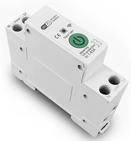 Modul IMMAX NEO SMART elektronický jistič jednofázový 1-63A, měření spotřeby, Wi-Fi, Tuya