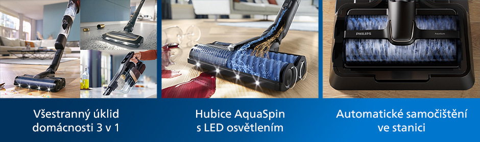 Víceúčelový vysavač Philips 9000 Series AquaTrio XW9463/11 černý Philips XW9463/11 9000 Series AquaTrio