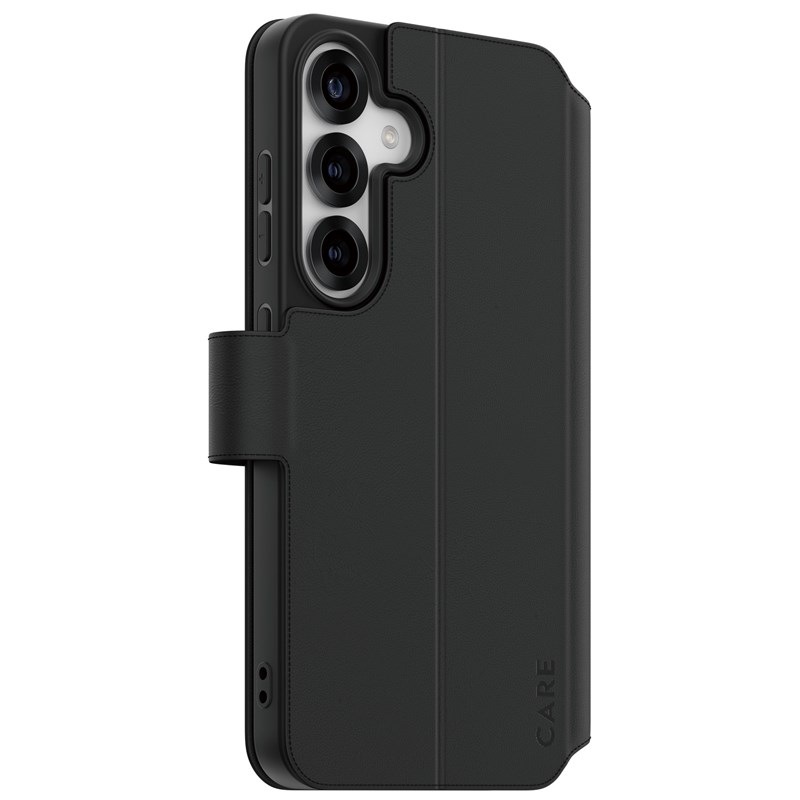 Pouzdro na mobil flipové PanzerGlass CARE Wallet Kickstand na Samsung Galaxy S25 černé