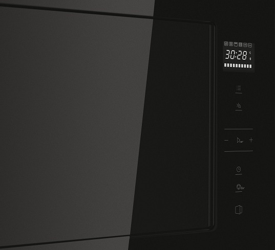 Mikrovlnná trouba Haier H38MWID4ID27N černá/sklo ovládací panel mikrovlnné trouby Haier H38MWID4ID27N