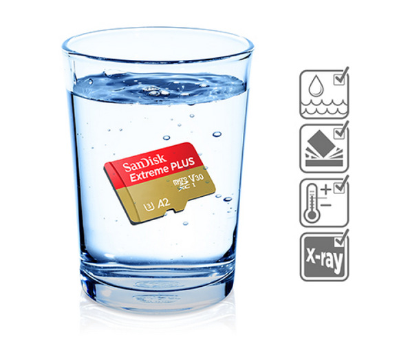 Paměťová karta SANDISK Micro SDXC Extreme Plus 128GB UHS-I U3 (170R/90W) + adapter Paměťová karta SANDISK Micro SDXC Extreme Plus 128GB UHS-I U3 (170R/90W) + adapter