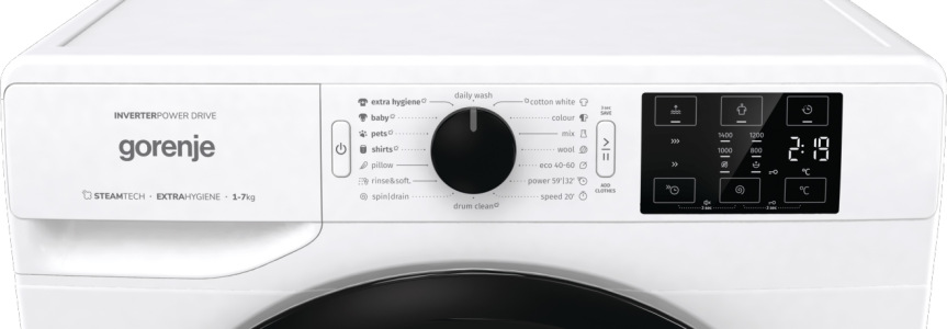 Pračka Gorenje Essential WNEI74SBS SteamTech bílá Pračka Gorenje Essential WNEI74SBS SteamTech bílá
