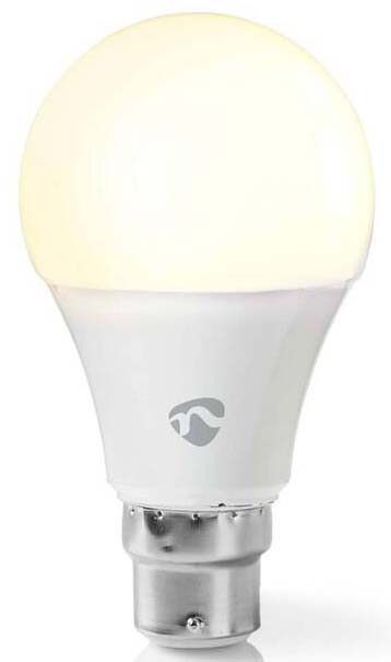 Chytrá žárovka Nedis SmartLife klasik, Wi-Fi, B22, 800 lm, 9 W, Teplá Bílá