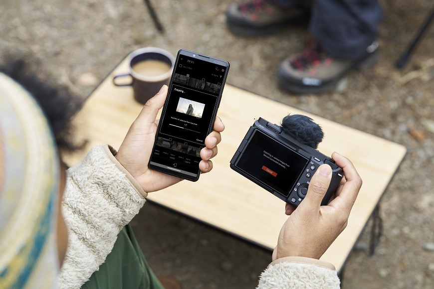 Digitální fotoaparát Sony ZV-E1, tělo černý Digitální bezzrcadlovka Sony ZV-E1, aplikace Creators App.