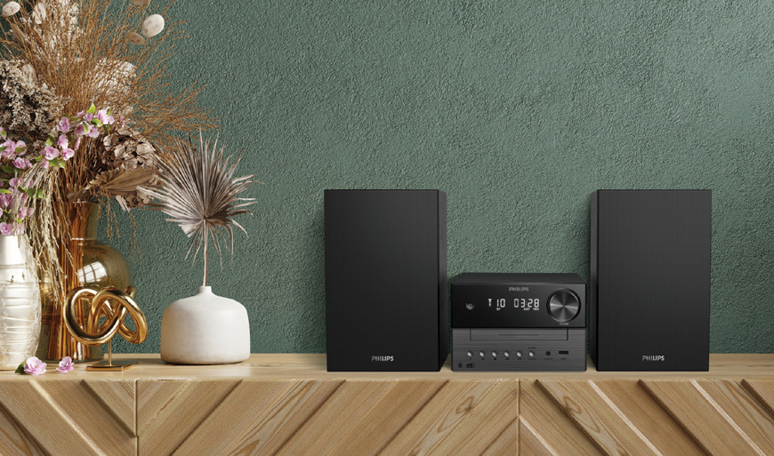 Mikrosystém Philips TAM3505M2 černý/šedý