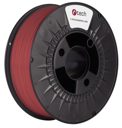 Tisková struna C-Tech o průměru 1,75 mm, červená barva
