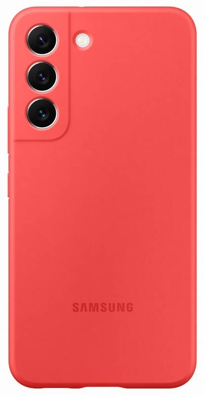 Kryt na mobil Samsung Silicone Cover na Galaxy S22 - coral