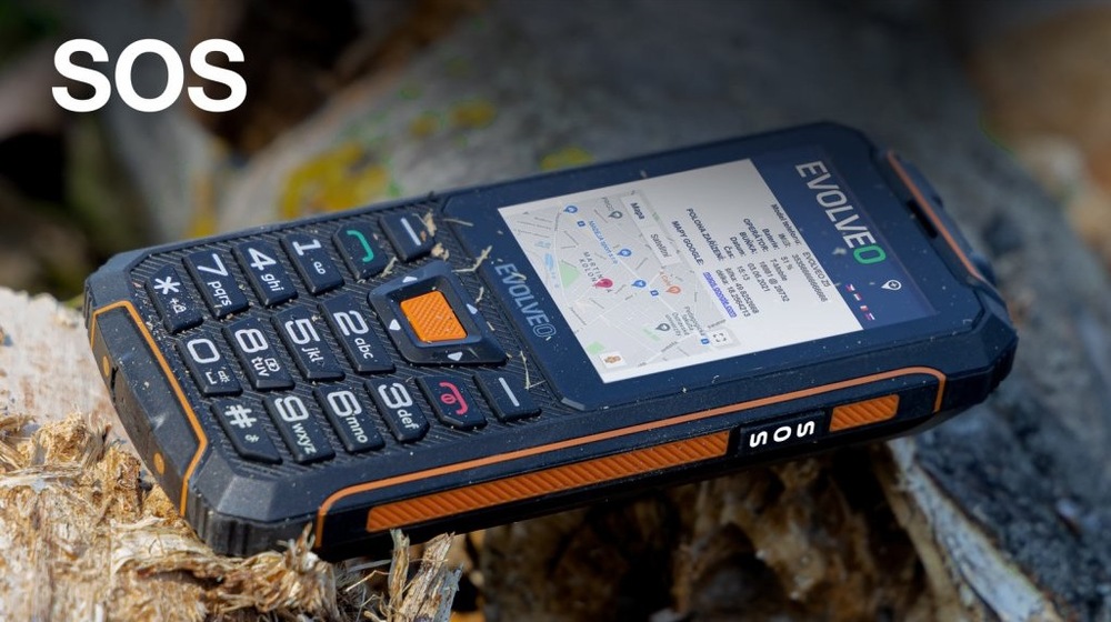 Mobilní telefon Evolveo StrongPhone Z6 černý/oranžový