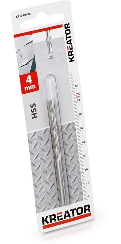 Vrták Kreator KRT010108, 4×75 mm
