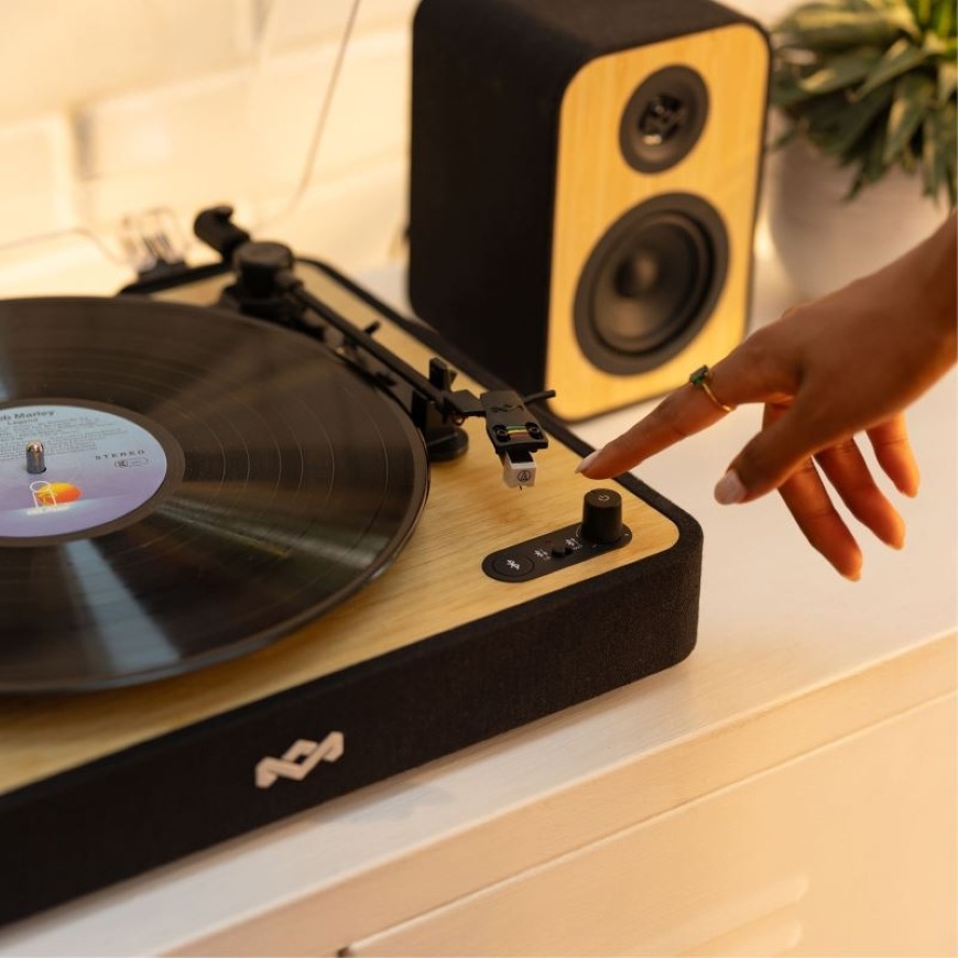 Gramofon Marley Revolution černý/hnědý MARLEY Revolution, černá/hnědá