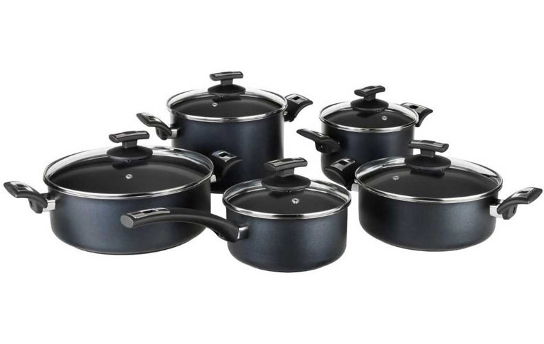 Sada nádobí Kolimax COMFORT BLACK, 10 dílů