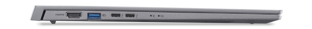 Notebook Acer Aspire X 16 AI (AX16-I71M-96F0) šedý Profil zavřeného notebooku Acer Aspire X 16 AI (AX16-I71M-96F0)