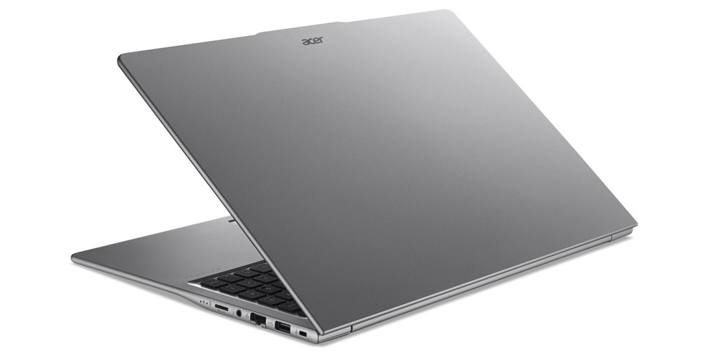 Notebook Acer Extensa 16 (EXO16-71-50JU) šedý Pootevřený notebook Acer Extensa 16 (EXO16-71-5856) zezadu