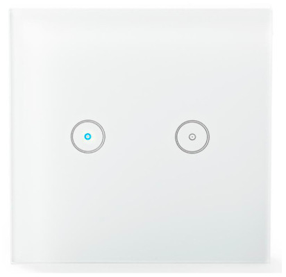 Vypínač Nedis WIFIWS20WT, Wi-Fi, dvojitý Vypínač Nedis WIFIWS20WT, Wi-Fi, dvojitý