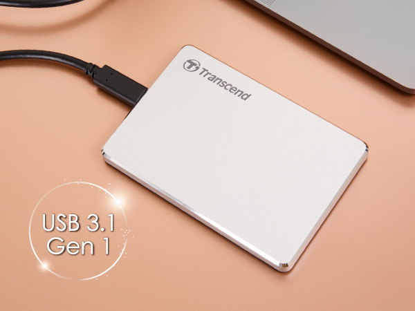 Externí pevný disk 2,5" Transcend StoreJet 25C3S 1TB, USB-C (3.1 Gen 1) stříbrný Externí pevný disk 2,5" Transcend StoreJet 25C3S 1TB, USB-C (3.1 Gen 1) stříbrný