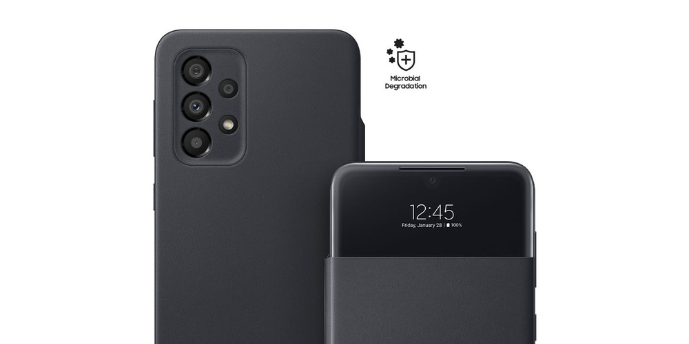 Pouzdro na mobil flipové Samsung S View Wallet Cover na Galaxy A33 5G bílé Pouzdro na mobil flipové Samsung S View Wallet Cover na Galaxy A33 5G bílé