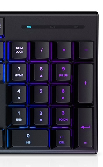 Klávesnice Niceboy Oryx K310 černá Detail numerické klávesnice Niceboy Oryx K310