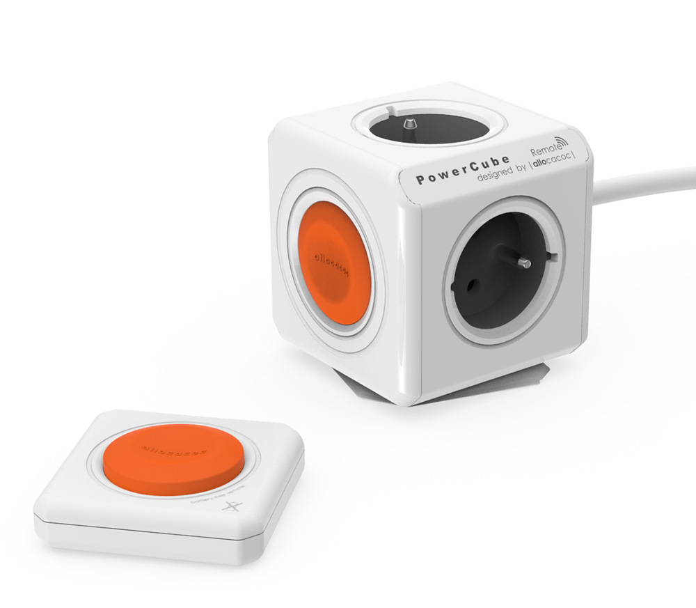 Zásuvka Powercube Extended Remote SET, 4x zásuvka, 1,5m bílý