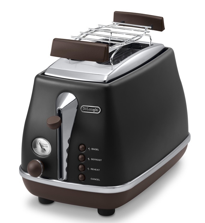 Topinkovač De'Longhi Icona Vintage CTOV2103.BK černý Topinkovač De'Longhi Icona Vintage CTOV 2103.BK dvouštěrbinový