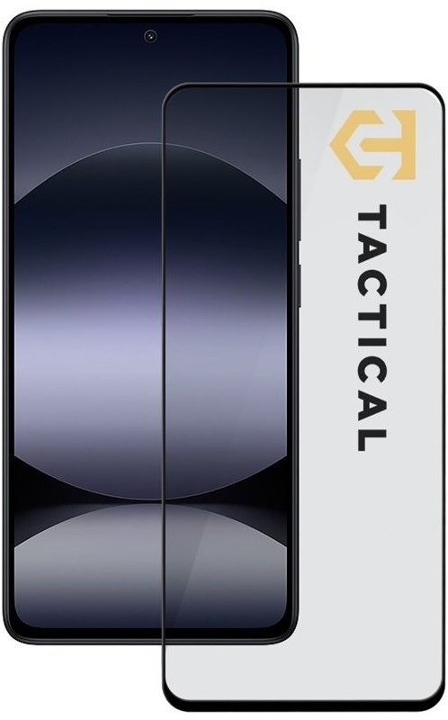 Tvrzené sklo Tactical Shield 5D na Xiaomi Redmi Note 14 4G/5G - černé
