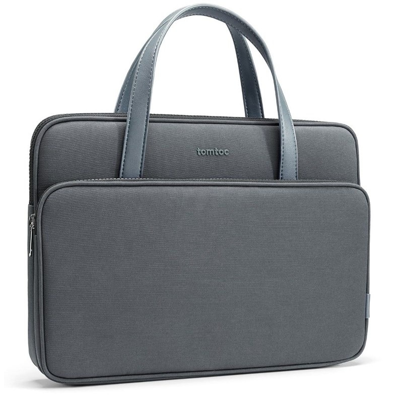 Brašna na notebook tomtoc Premium Briefcase na 14" MacBook Pro (2021) - šedá
