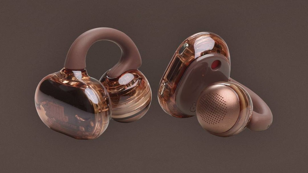 Sluchátka JBL Soundgear Clips hnědá Sluchátka JBL Soundgear Clips hnědá