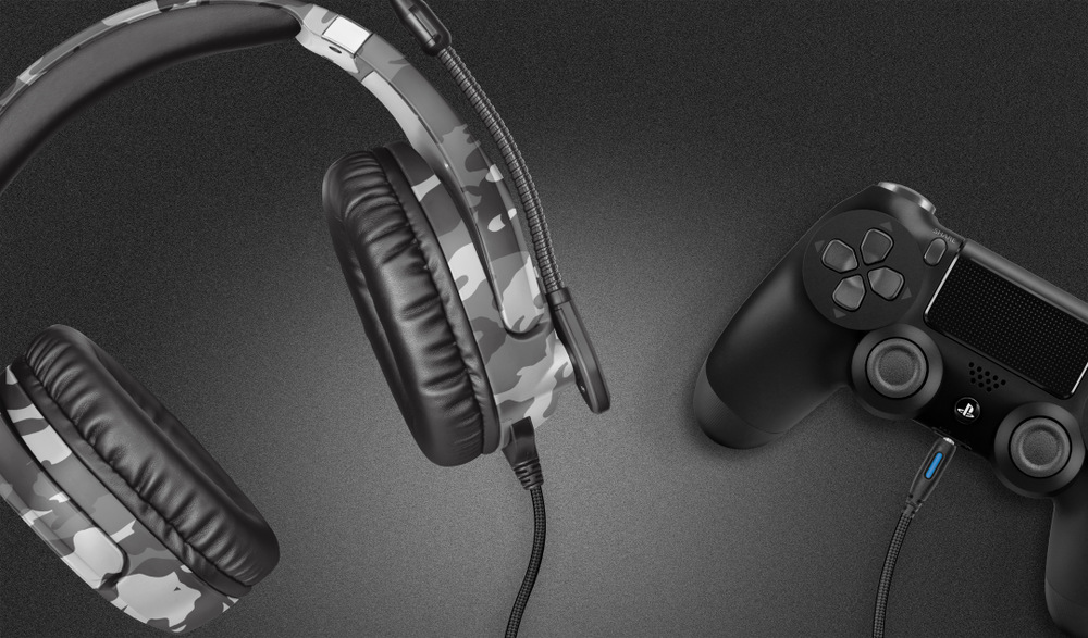 Headset Trust GXT 488 Forze-G Sony PS4 Licensed šedý
