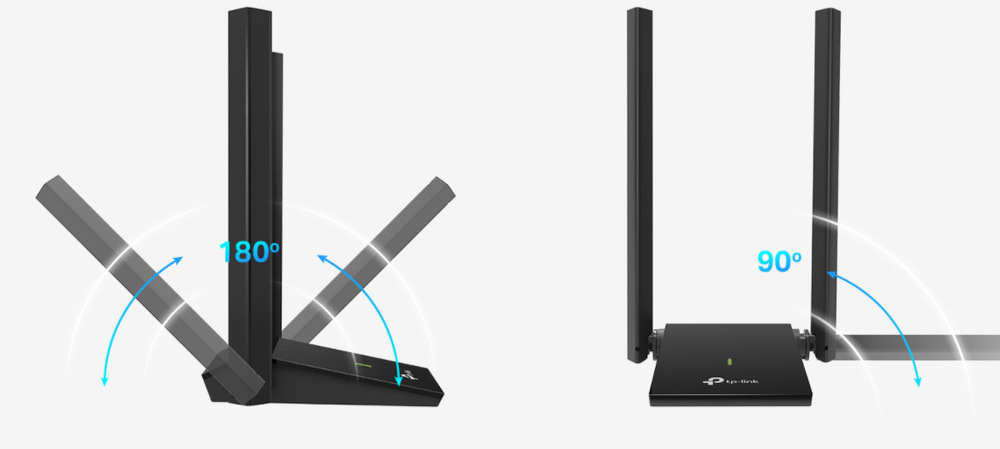 Wi-Fi adaptér TP-Link Archer T4U Plus černý