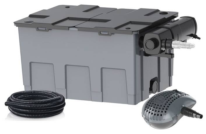 Filtrace průtoková Heissner s čerpadlem 4900 l/h a UV 24W do 24 m3