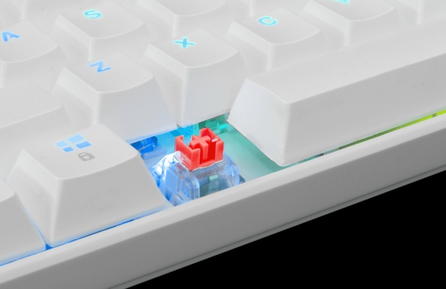 Klávesnice White Shark SHINOBI, US layout, Red Switch bílá White Shark SHINOBI, US layout, červený switch, bílá