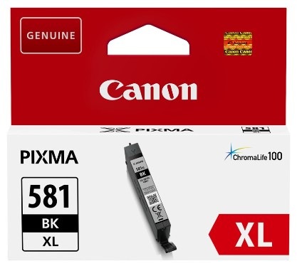 Inkoustová náplň Canon CLI-581XL BK, 520 stran černá