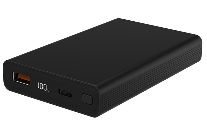 Powerbanka WG 10000 mAh, PD USB-C 20W, USB-A 22.5W černá